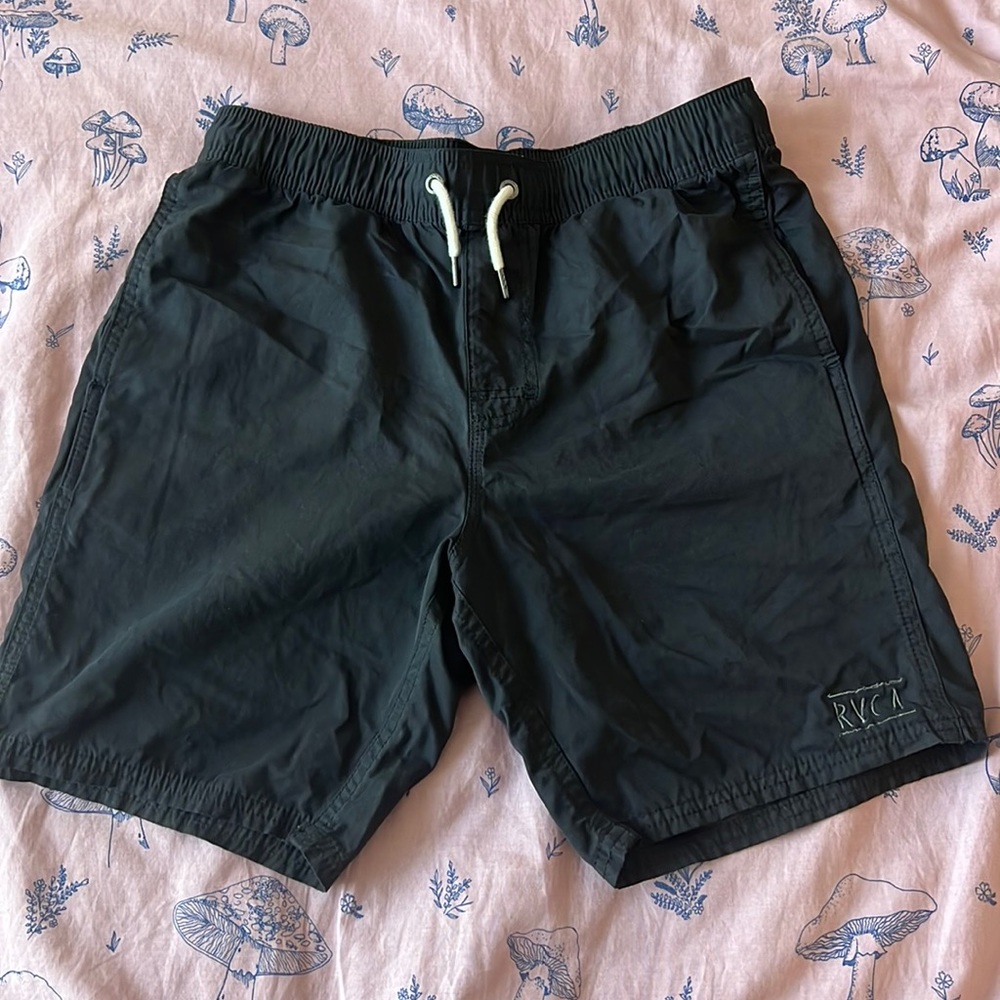Black RVCA Boys Hybrid Shorts